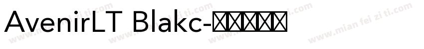 AvenirLT Blakc字体转换
